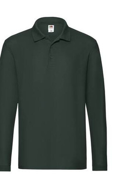 Fruit of the Loom SC384 - Polo Manches Longues Homme Premium