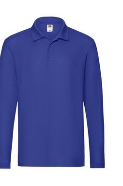 Fruit of the Loom SC384 - Polo premium a maniche lunghe da uomo