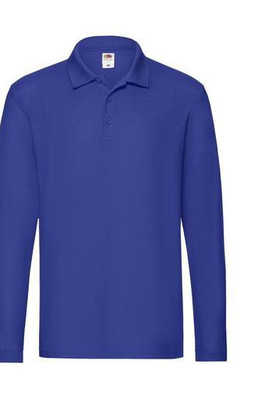 Fruit of the Loom SC384 - Polo Manches Longues Homme Premium