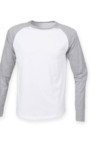 SF Men SF271 - Baseball T-shirt met lange mouwen