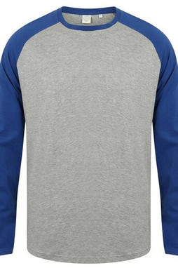 SF Men SF271 - Baseball T-shirt met lange mouwen