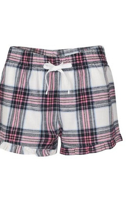 SF Women SK082 - SF Women Summer Flannel Ruffle Pajama Shorts