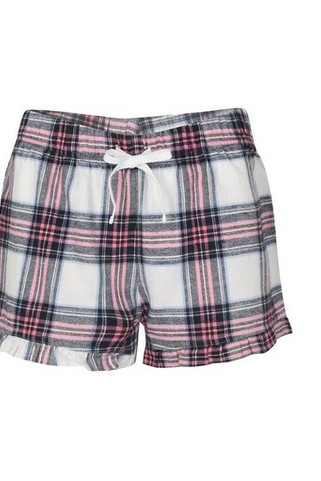SF Women SK082 - SF Women Summer Flannel Ruffle Pajama Shorts