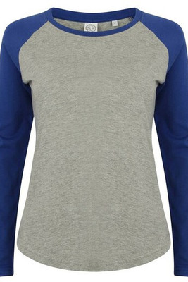 SF Women SK271 - Women's long-sleeved baseball T-shirt