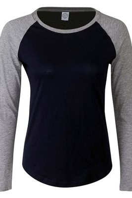 SF Women SK271 - Tee-shirt baseball manches longues femme