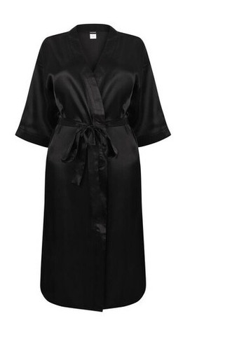 Towel city TC054 - Elegante Satijnen Kimono Badjas voor Dames