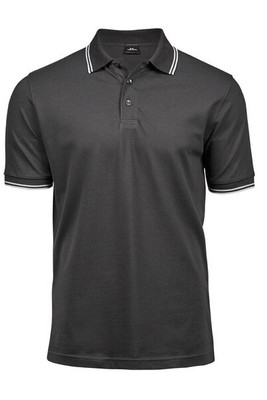 Tee Jays TJ1407 - Polo uomo di lusso elasticizzata a righe