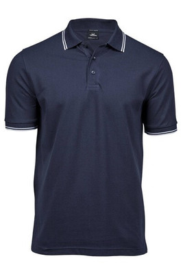 Tee Jays TJ1407 - Herre poloshirt med kontrastfarve og ærmer