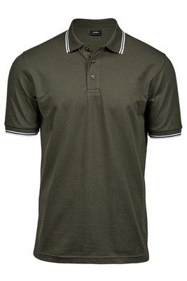 Tee Jays TJ1407 - Herre poloshirt med kontrastfarve og ærmer
