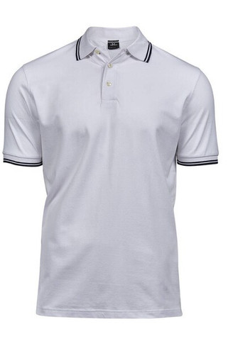 Tee Jays TJ1407 - Polo uomo di lusso elasticizzata a righe