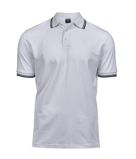 Tee Jays TJ1407 - Мъжка луксозна раирана стреч поло тениска