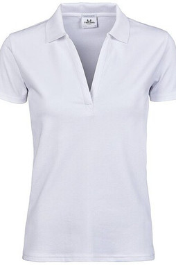 Tee Jays TJ1409 - Womens luxury V-neck stretch polo