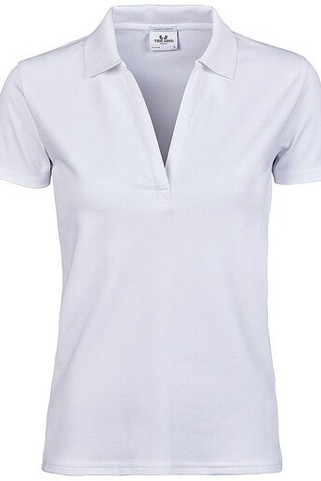 Tee Jays TJ1409 - Polo donna di lusso elasticizzata con scollo a V