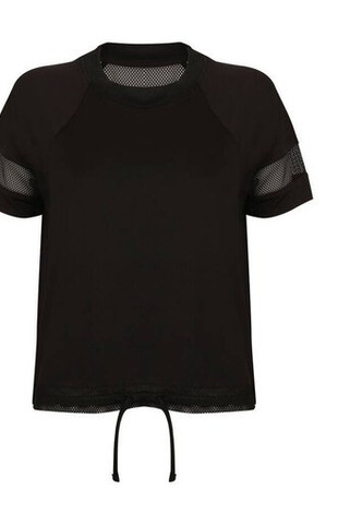TOMBO TL526 - T-shirt Femme Élégance Tombo avec Détails Mesh