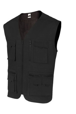 VELILLA V15901 - Vielseitige Arbeitsweste mit Neun Taschen