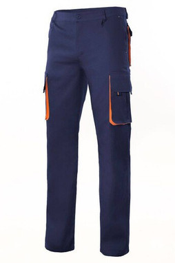 VELILLA V3004 - PANTALON MULTIPOCHES BICOLORE