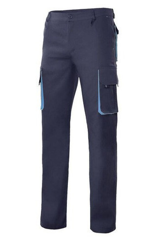 VELILLA V3004 - TWO-TONE MULTI-POCKET PANTS