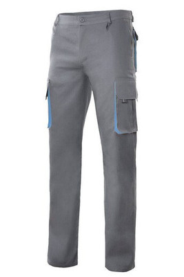 VELILLA V3004 - PANTALON MULTIPOCHES BICOLORE