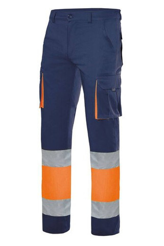 VELILLA V3030 - HIGH-VISIBILITY TWO-TONE MULTI-POCKET PANTS
