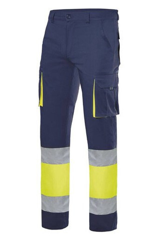 VELILLA V3030 - HIGH-VISIBILITY TWO-TONE MULTI-POCKET PANTS