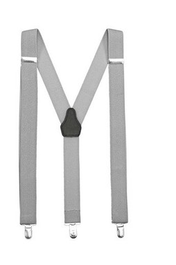 VELILLA V4008 - Elegant Elastic Suspenders with Leather Accent