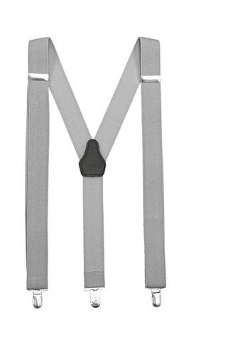 VELILLA V4008 - Elegant Elastic Suspenders with Leather Accent