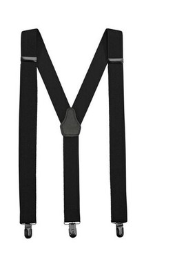 VELILLA V4008 - Elegant Elastic Suspenders with Leather Accent