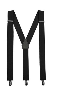 VELILLA V4008 - Elegant Elastic Suspenders with Leather Accent