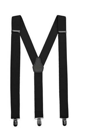 VELILLA V4008 - Elegant Elastic Suspenders with Leather Accent