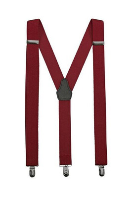 VELILLA V4008 - Elegant Elastic Suspenders with Leather Accent