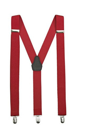 VELILLA V4008 - Elegant Elastic Suspenders with Leather Accent