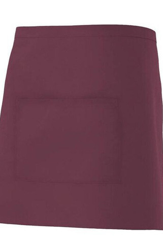 VELILLA V4201 - Professional Mid-Length Kitchen Apron with Central Pocket