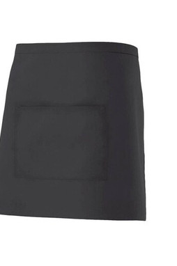 VELILLA V4201 - Professional Mid-Length Kitchen Apron with Central Pocket