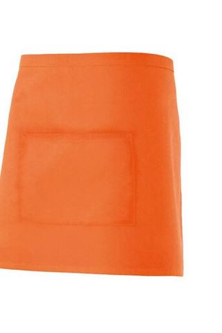 VELILLA V4201 - Professional Mid-Length Kitchen Apron with Central Pocket