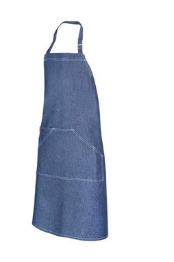 VELILLA V4207 - Avental de Denim com Ajuste e Bolsos Práticos
