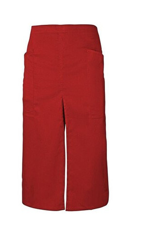 VELILLA V4209 - LONG APRON WITH OPENING AND POCKETS
