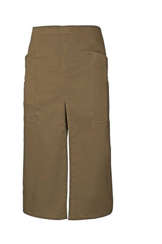 VELILLA V4209 - LONG APRON WITH OPENING AND POCKETS