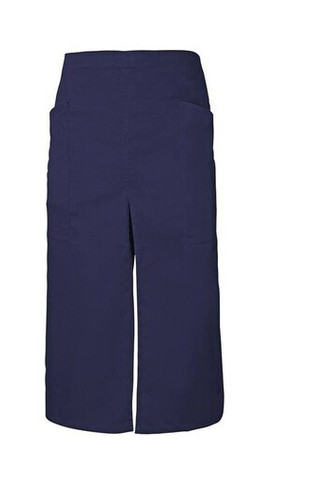 VELILLA V4209 - LONG APRON WITH OPENING AND POCKETS