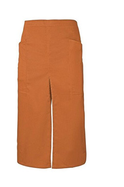 VELILLA V4209 - LONG APRON WITH OPENING AND POCKETS