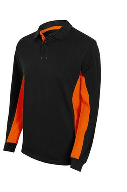 VELILLA V5514 - POLO BICOLORE MANCHES LONGUES
