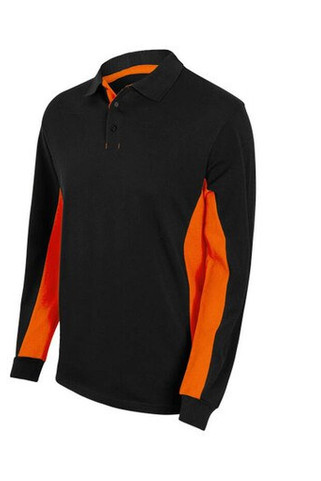 VELILLA V5514 - Two-Tone Polo Shirt Long Sleeves
