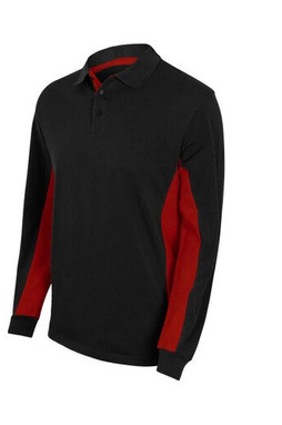 VELILLA V5514 - ZWEIFARBIGES POLO-SHIRT MIT LANGEM ÄRMELN