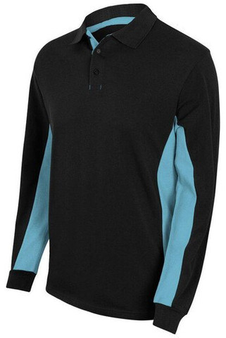 VELILLA V5514 - Two-Tone Polo Shirt Long Sleeves