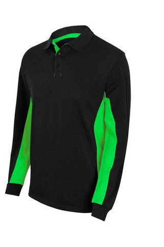VELILLA V5514 - Two-Tone Polo Shirt Long Sleeves