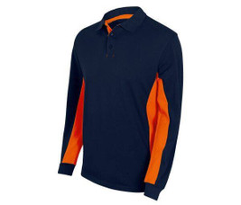 VELILLA V5514 - Two-Tone Polo Shirt Long Sleeves