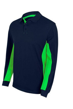 VELILLA V5514 - POLO BICOLORE MANCHES LONGUES
