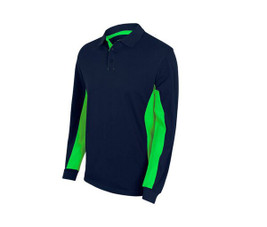 VELILLA V5514 - Two-Tone Polo Shirt Long Sleeves