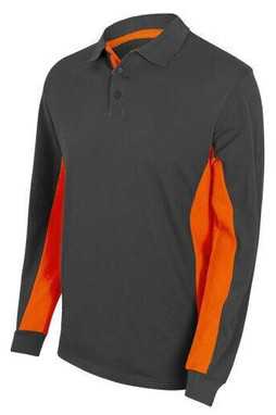 VELILLA V5514 - ZWEIFARBIGES POLO-SHIRT MIT LANGEM ÄRMELN