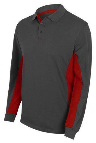 VELILLA V5514 - ZWEIFARBIGES POLO-SHIRT MIT LANGEM ÄRMELN