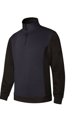 VELILLA V5703 - Sweat bicolore col zippé